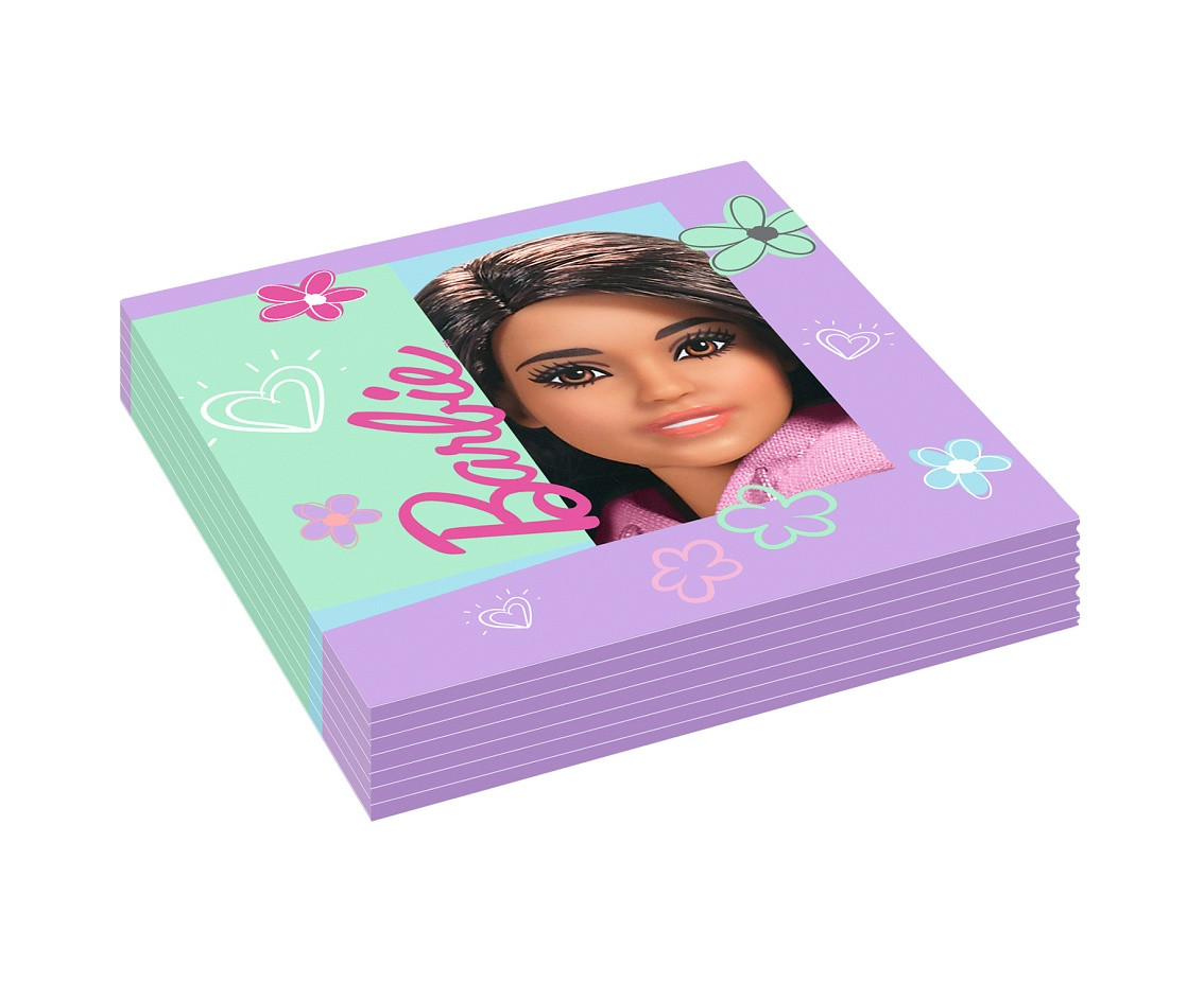 Paper napkins Barbie sweet life, 33 x 33 cm EOL