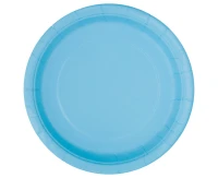 Paper plates , light blue, 18 cm, 8 pcs