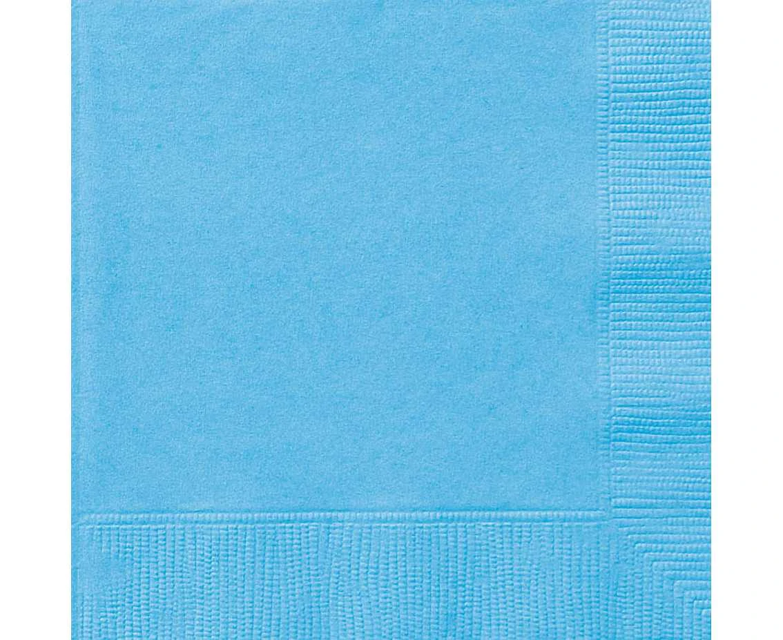 Paper napkins, light blue, 20 pcs