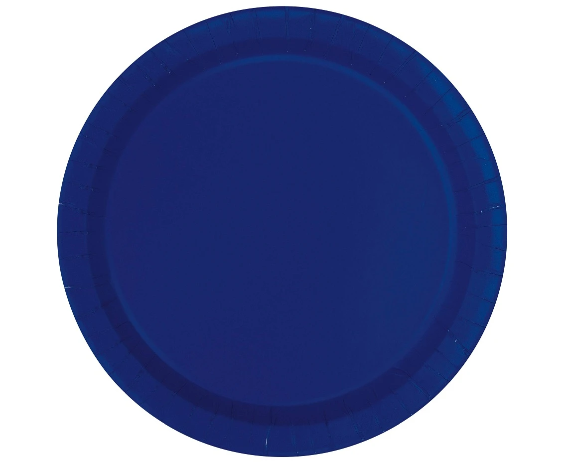 Paper plates , navy , 23 cm, 16 pcs.