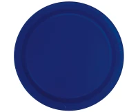 Paper plates , navy , 23 cm, 16 pcs.