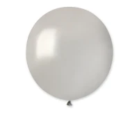 Balloons Gemar 19", metallic silver, 25pcs