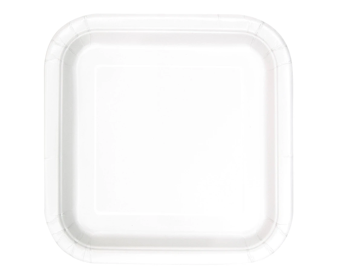 Paper napkins, white, 23 cm, square, 14 pcs
