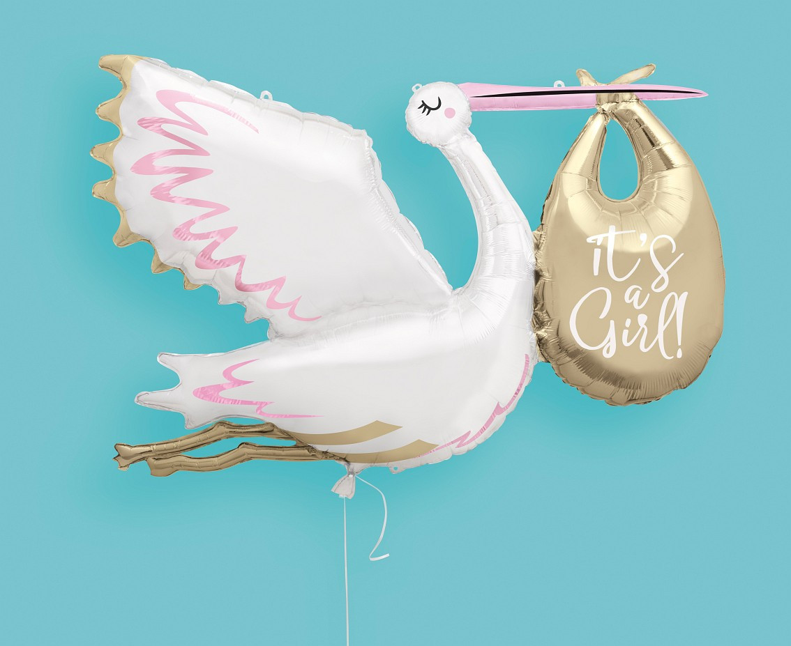 Foil balloon 62" UQ It's a Girl, 1 pc
