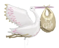 Foil balloon 62" UQ It's a Girl, 1 pc