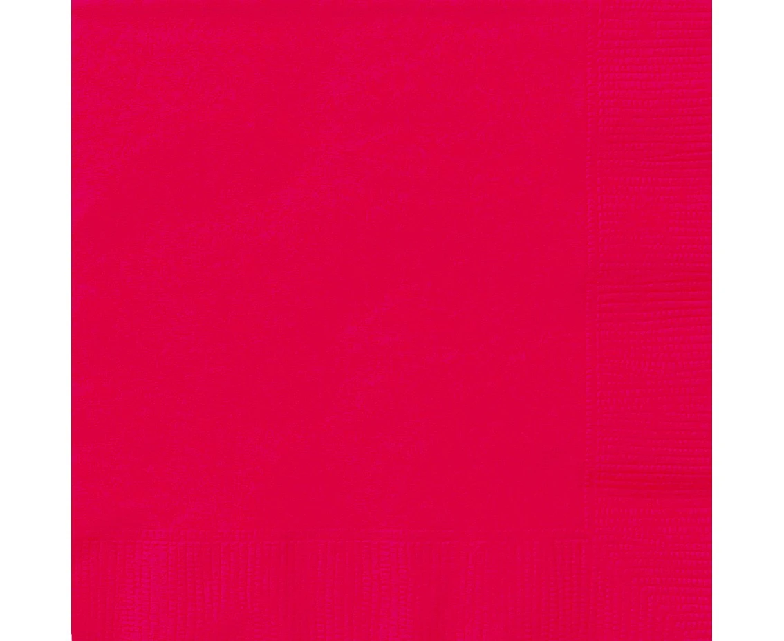 Paper napkins,red, 25x25 cm, 20 pcs EOL