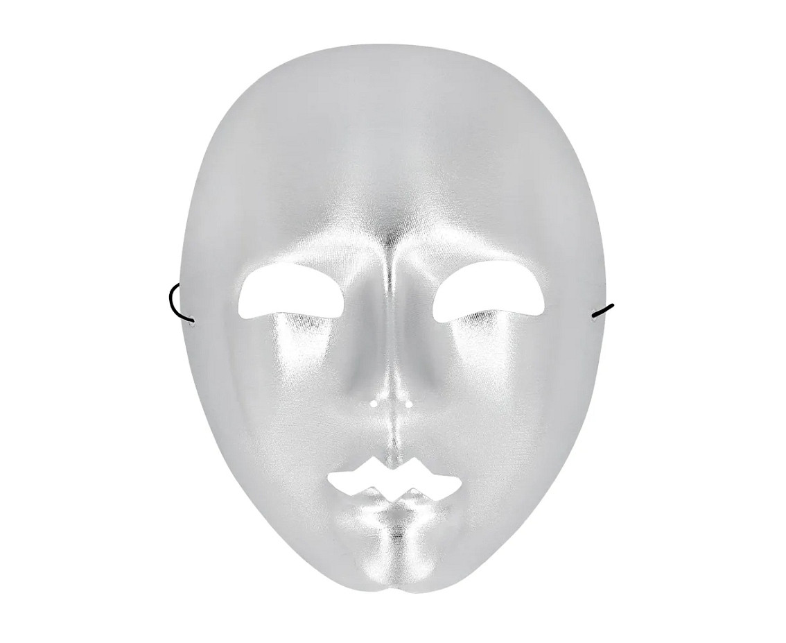 Mime mask silver