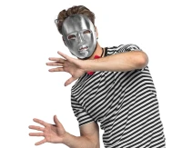 Mime mask silver
