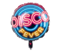 Foil balloon Disco Fever, double sided , 45cm