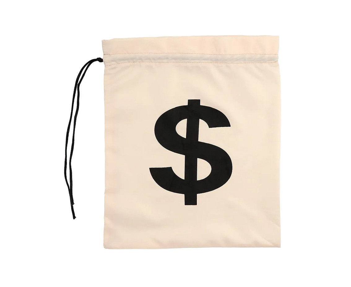 Robber role-play set (shirt L/XL, hat, eye mask, bag)