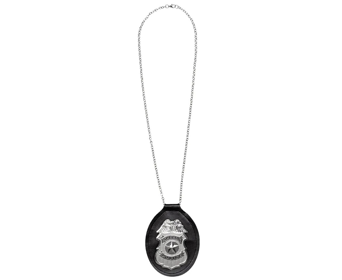 Set for adults Policeman (glasses, necklace, badge)