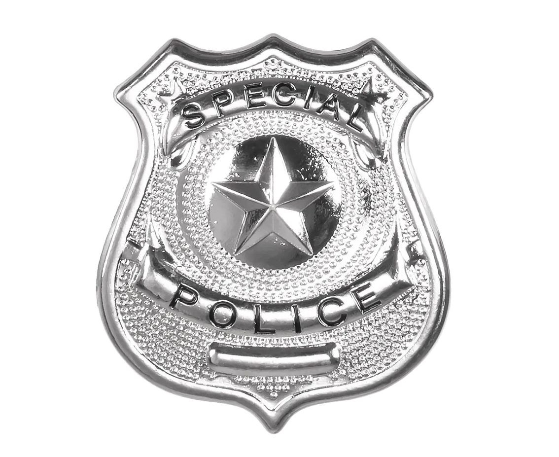 Set for adults Policeman (glasses, necklace, badge)