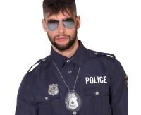 Set for adults Policeman (glasses, necklace, badge)