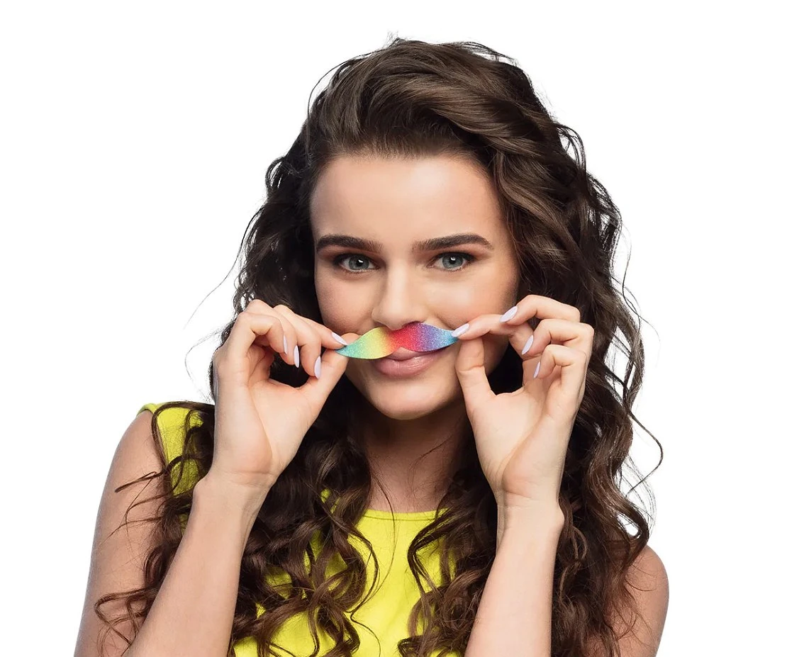 Moustache Rainbow Fantasy, 6 pcs