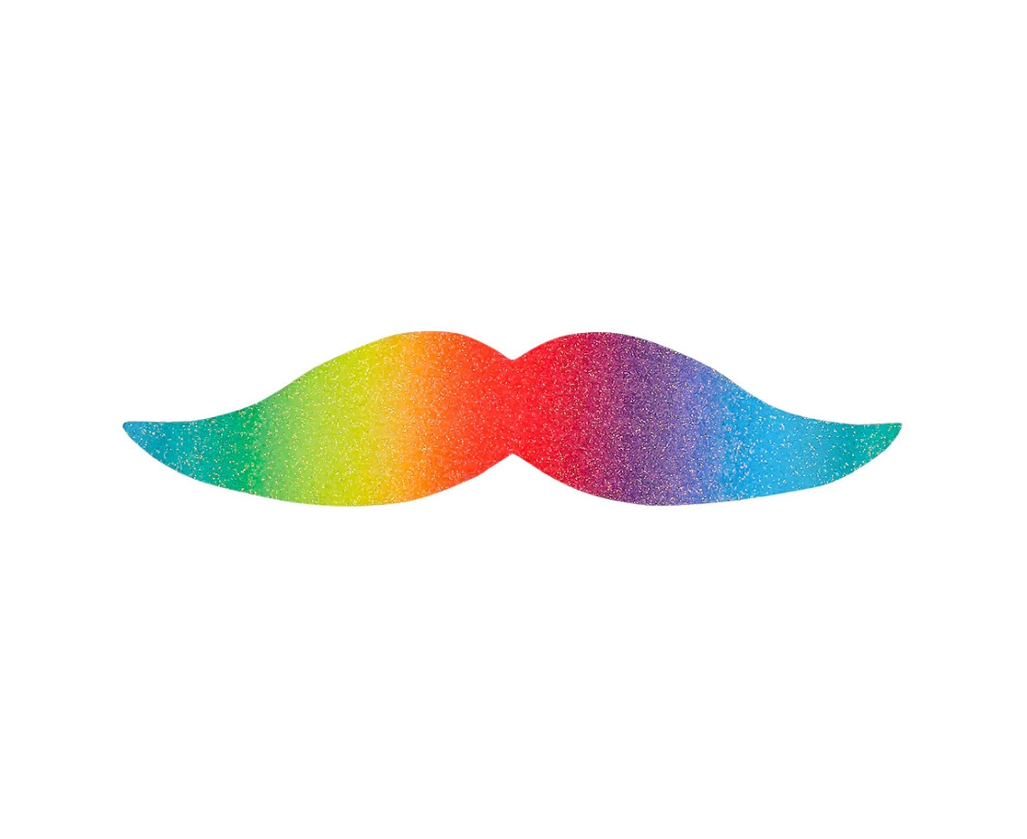 Moustache Rainbow Fantasy, 6 pcs