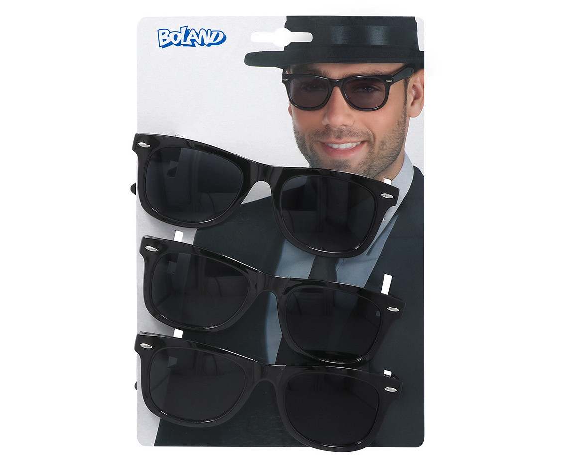 Glasses Party Blues, 3 pcs