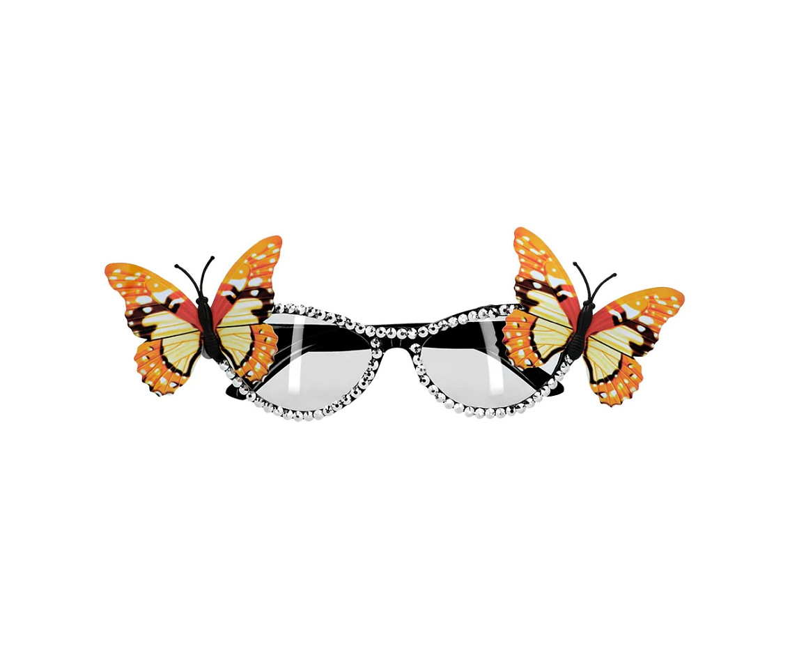 Women's Party Butterfly glasses, multicolored