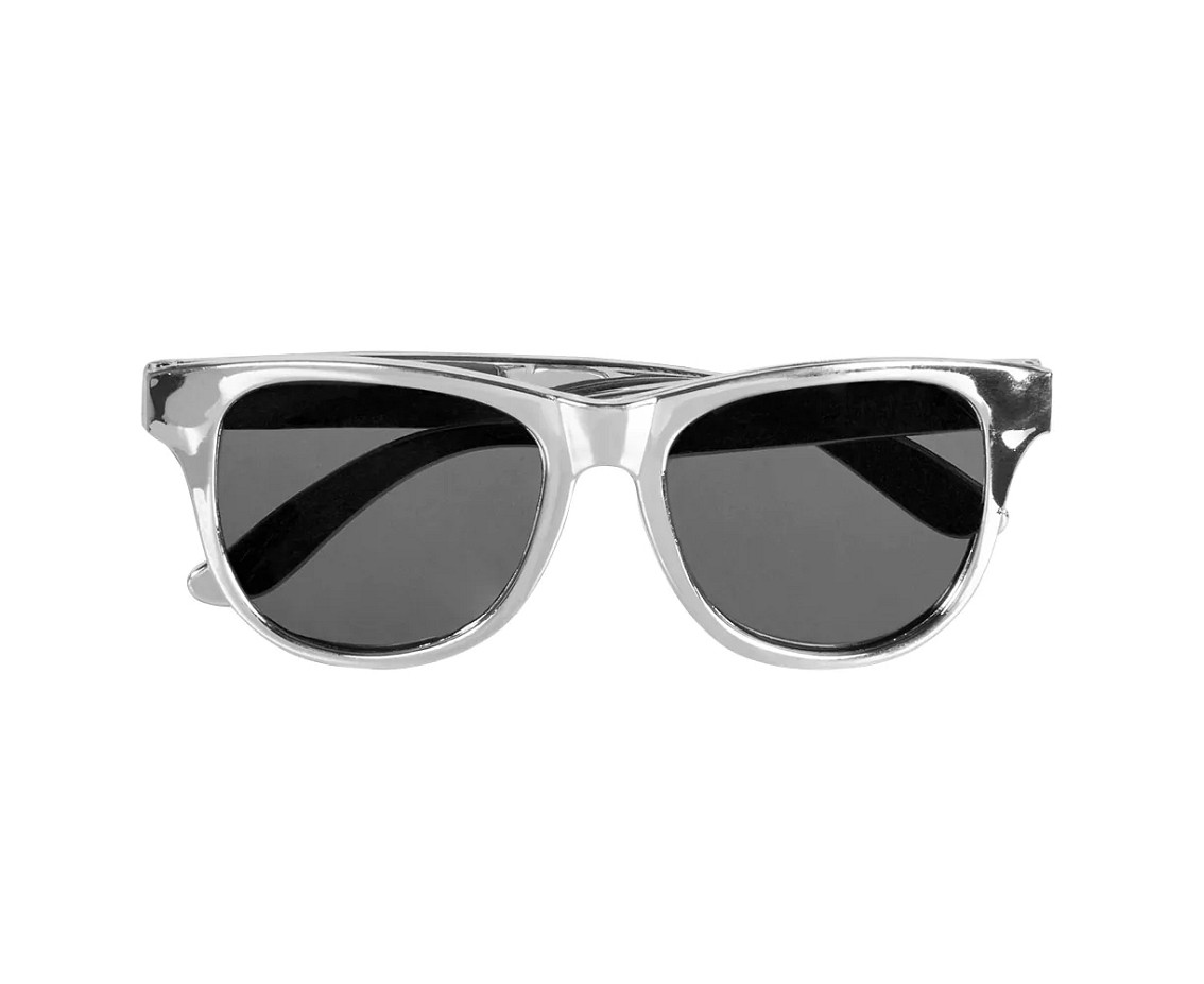 Accessory set silver (party glasses, bow tie and suspenders)