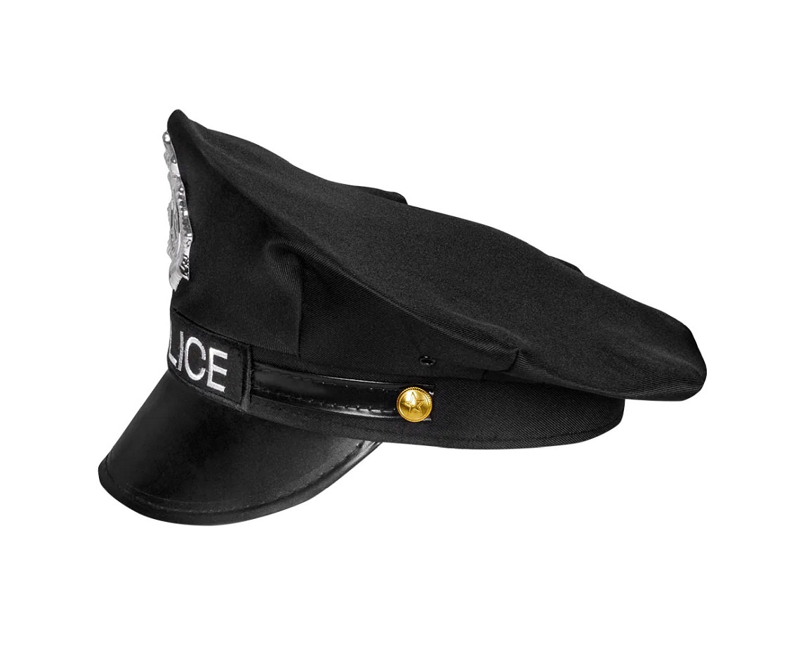 Police hat, black