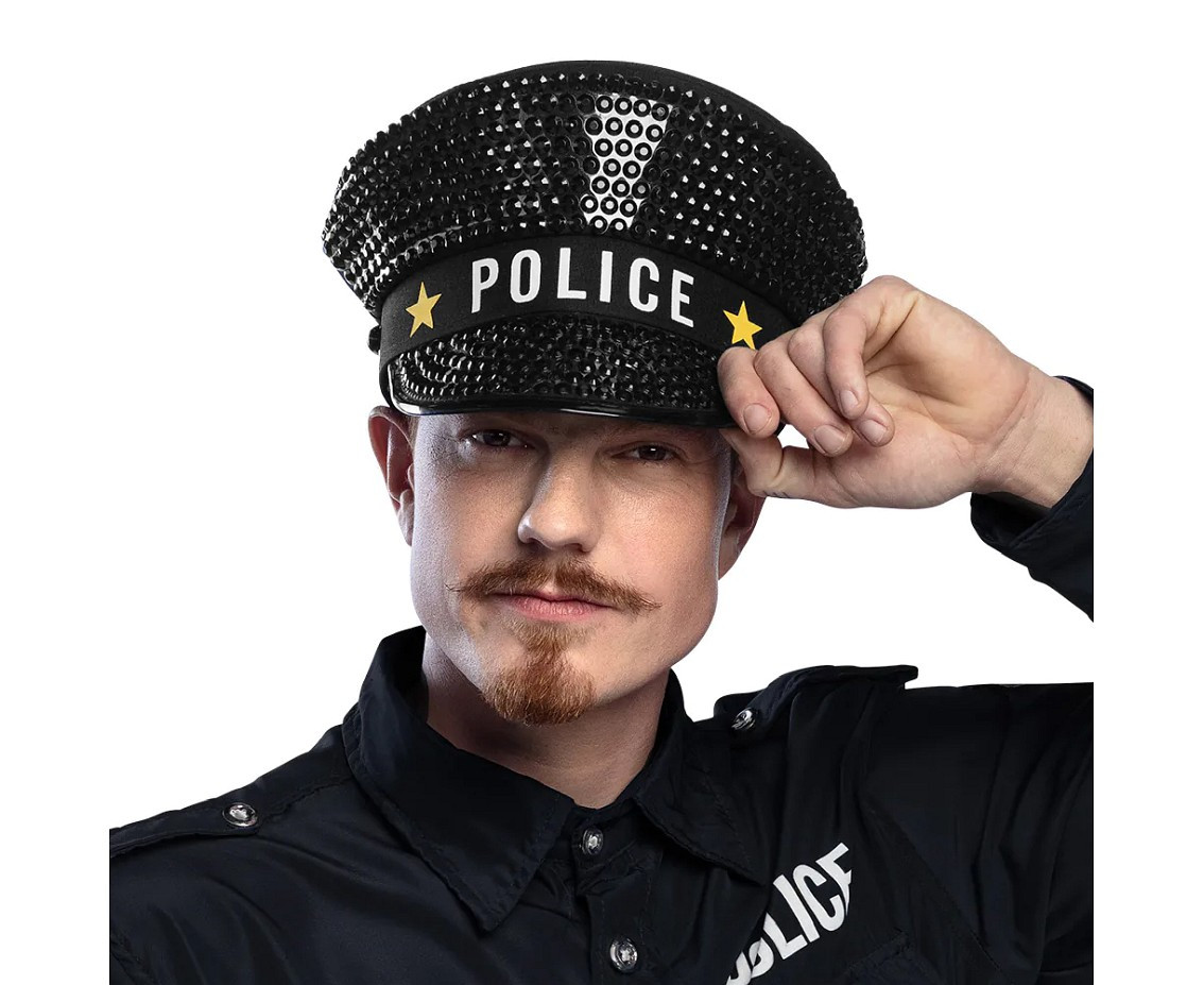 Adult Sparkle Police cap