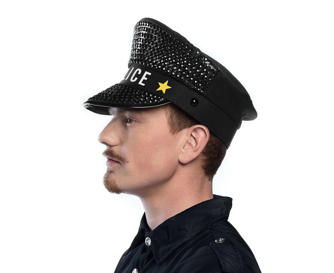 Adult Sparkle Police cap