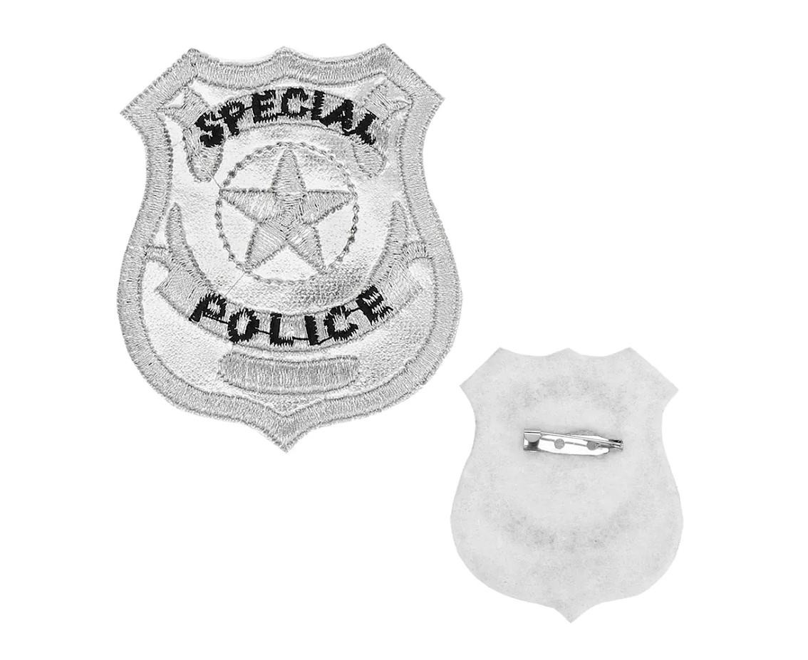 Adult Set Police man (party glasses, badge and shoulder pieces)