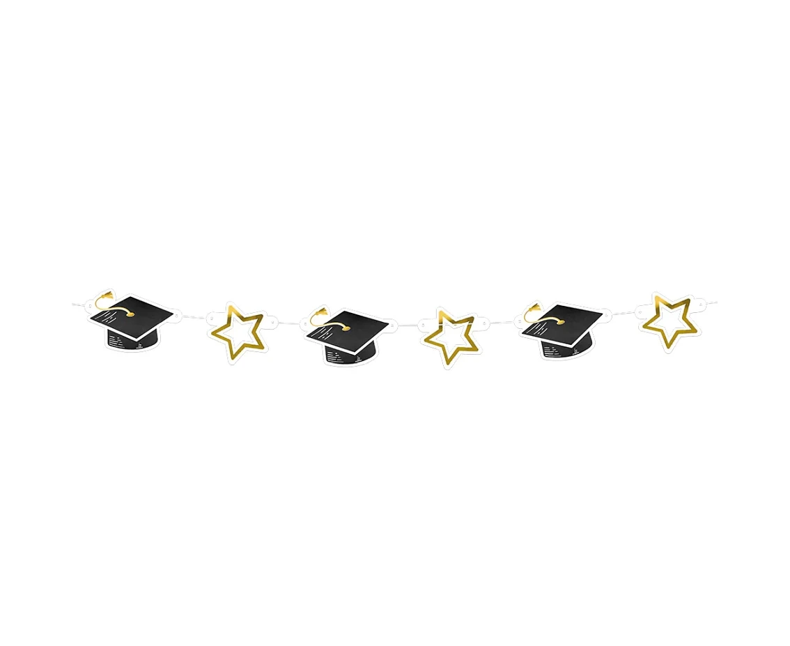 Cardboard garland Graduation (300 cm)