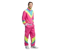 Adult suit Retro dude neon pink, size L