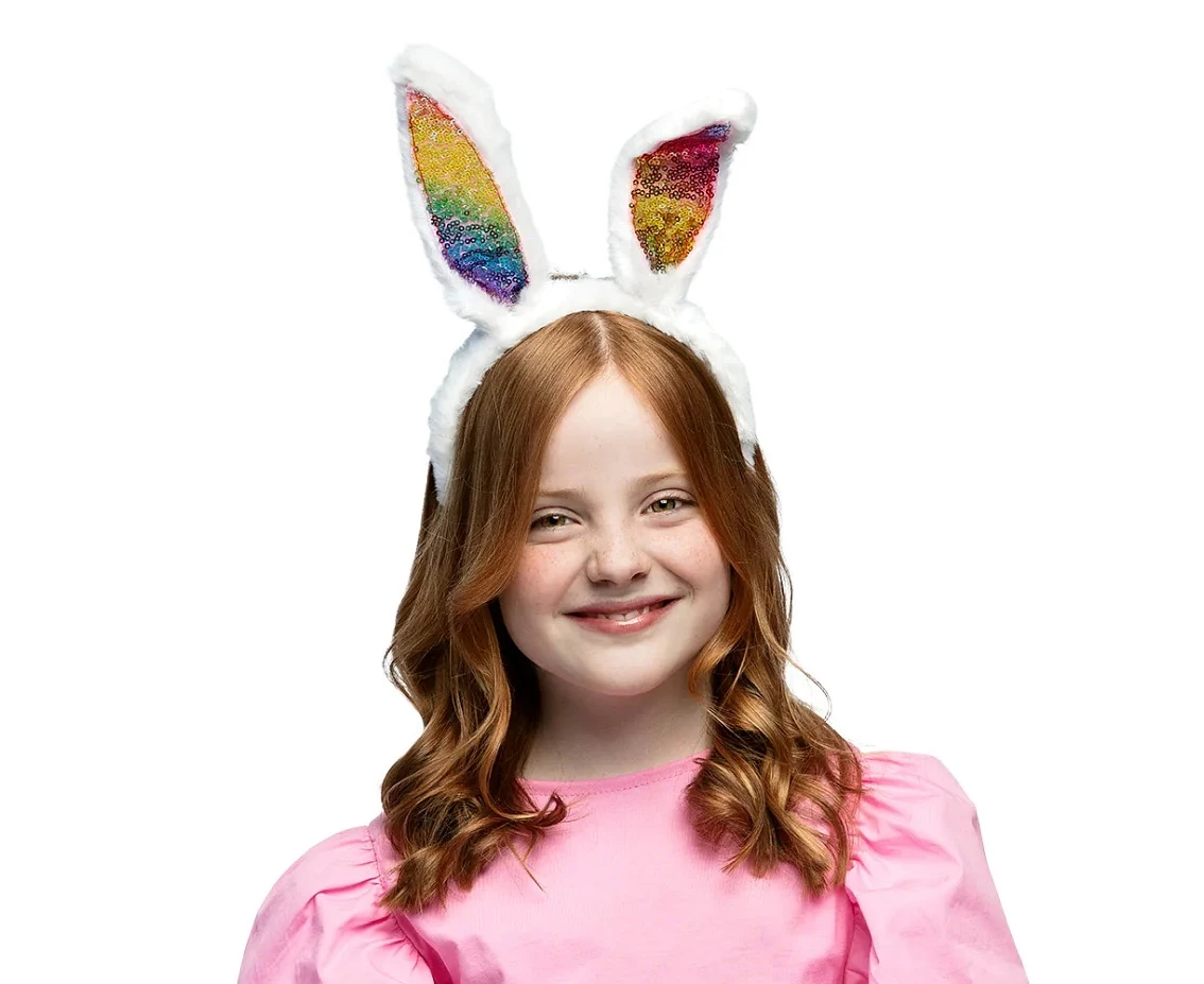 Headband Rainbow bunny, one size