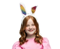 Headband Rainbow bunny, one size