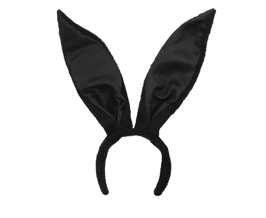 Headband Big bunny ears, black