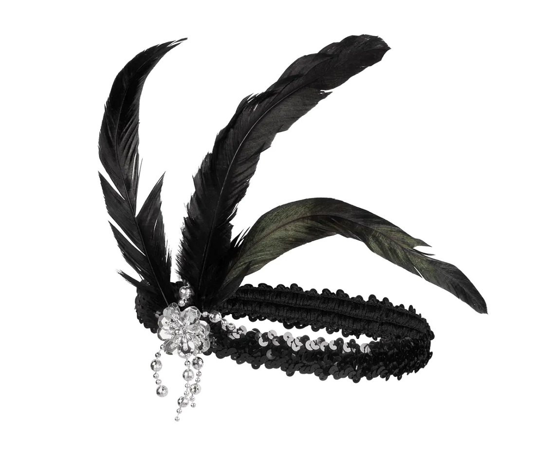 Set Retro 20' (headband, necklace and cigarette holder)