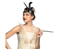 Set Retro 20' (headband, necklace and cigarette holder)