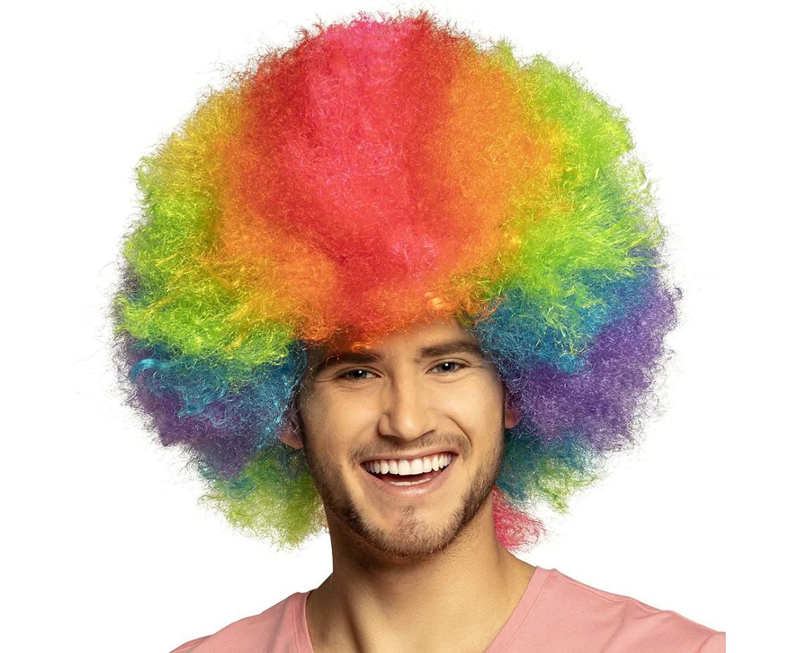 Wig clown rainbow