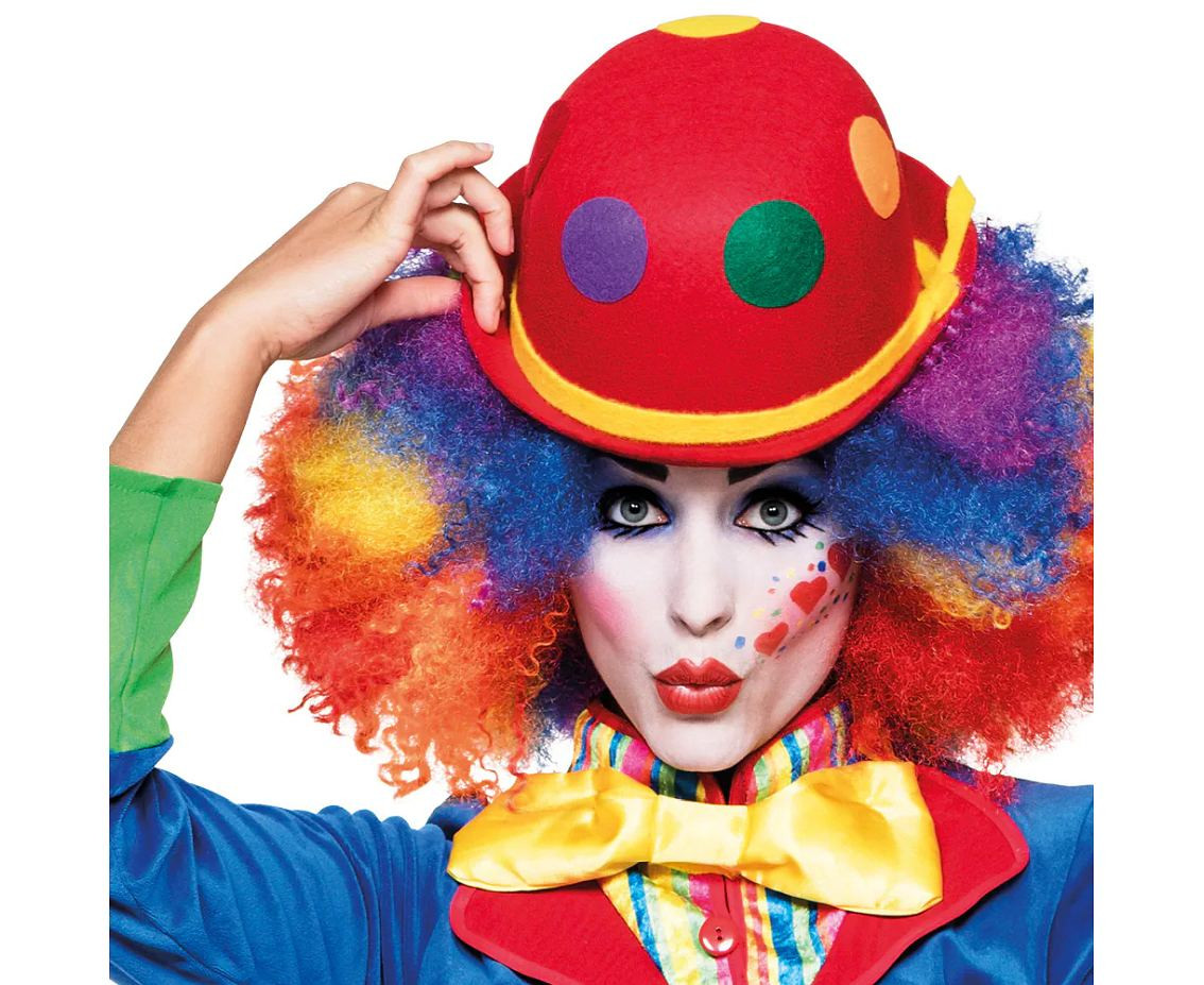 Wig clown rainbow