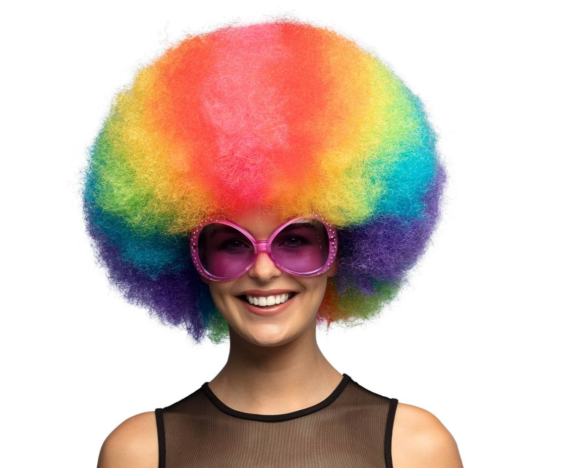 Wig clown rainbow