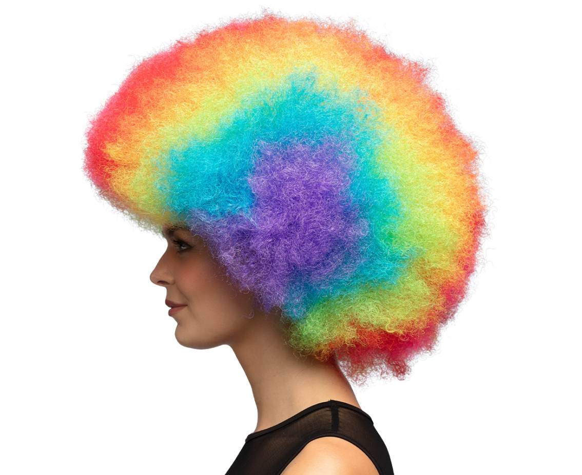 Wig clown rainbow