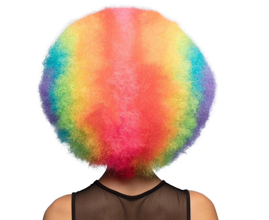 Wig clown rainbow
