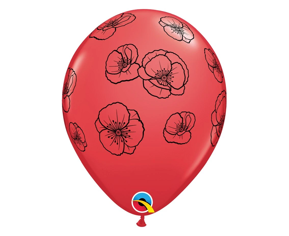 Balloons Anagram 11", QL red , 25pcs EOL