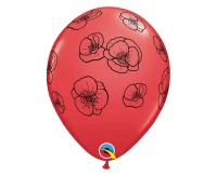 Balloons Anagram 11", QL red , 25pcs EOL