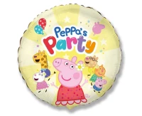 Foil balloon 18" FX - Peppa's Party,  unpacked (flat)