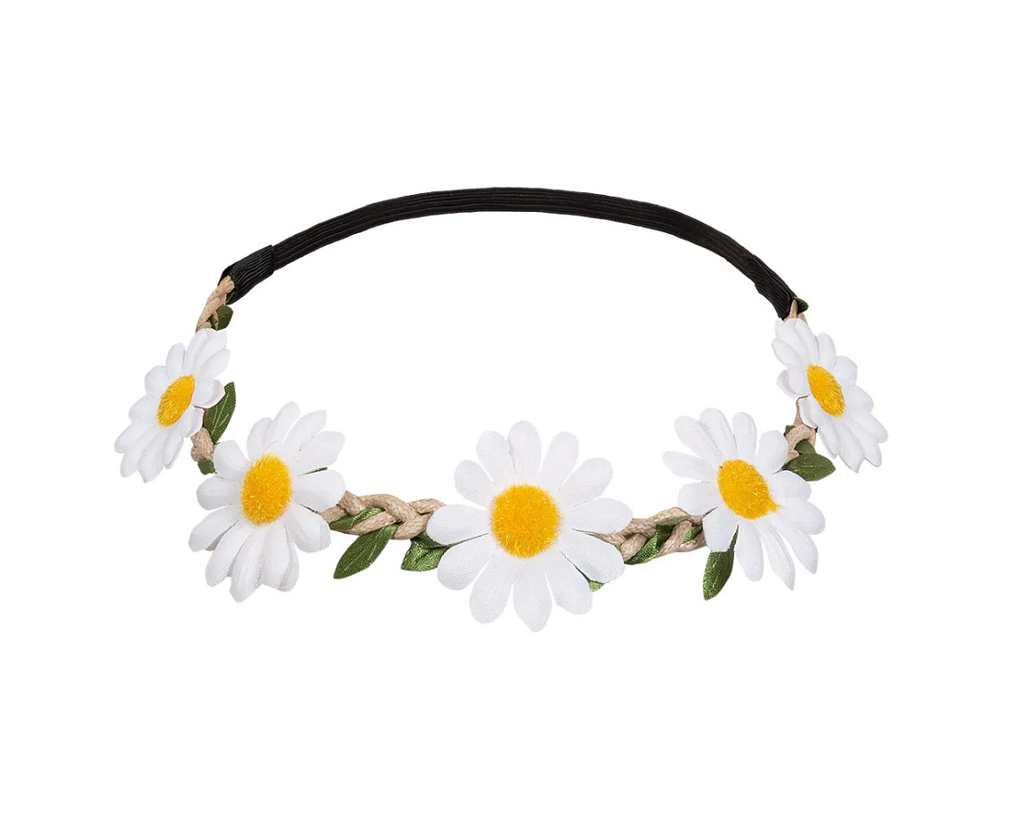 Hippie deluxe set (headband, glasses, earings, necklace), one size
