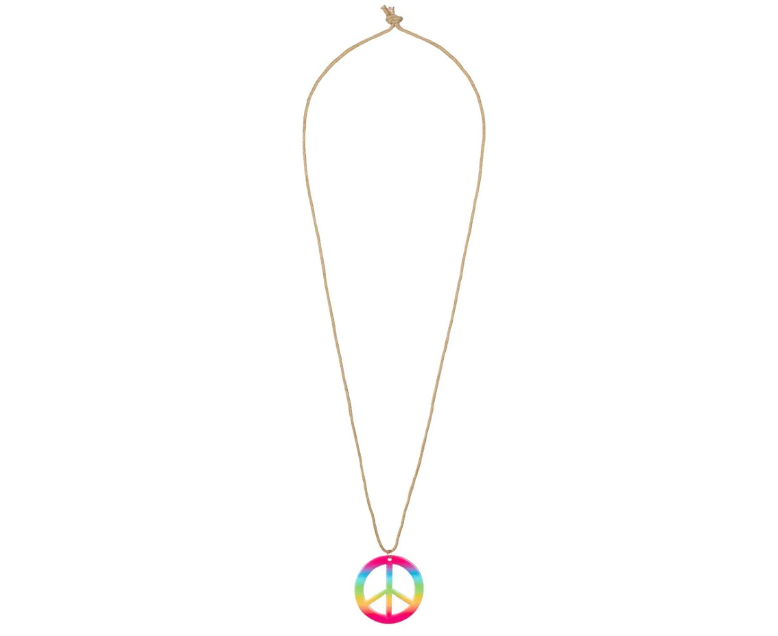 Hippie deluxe set (headband, glasses, earings, necklace), one size