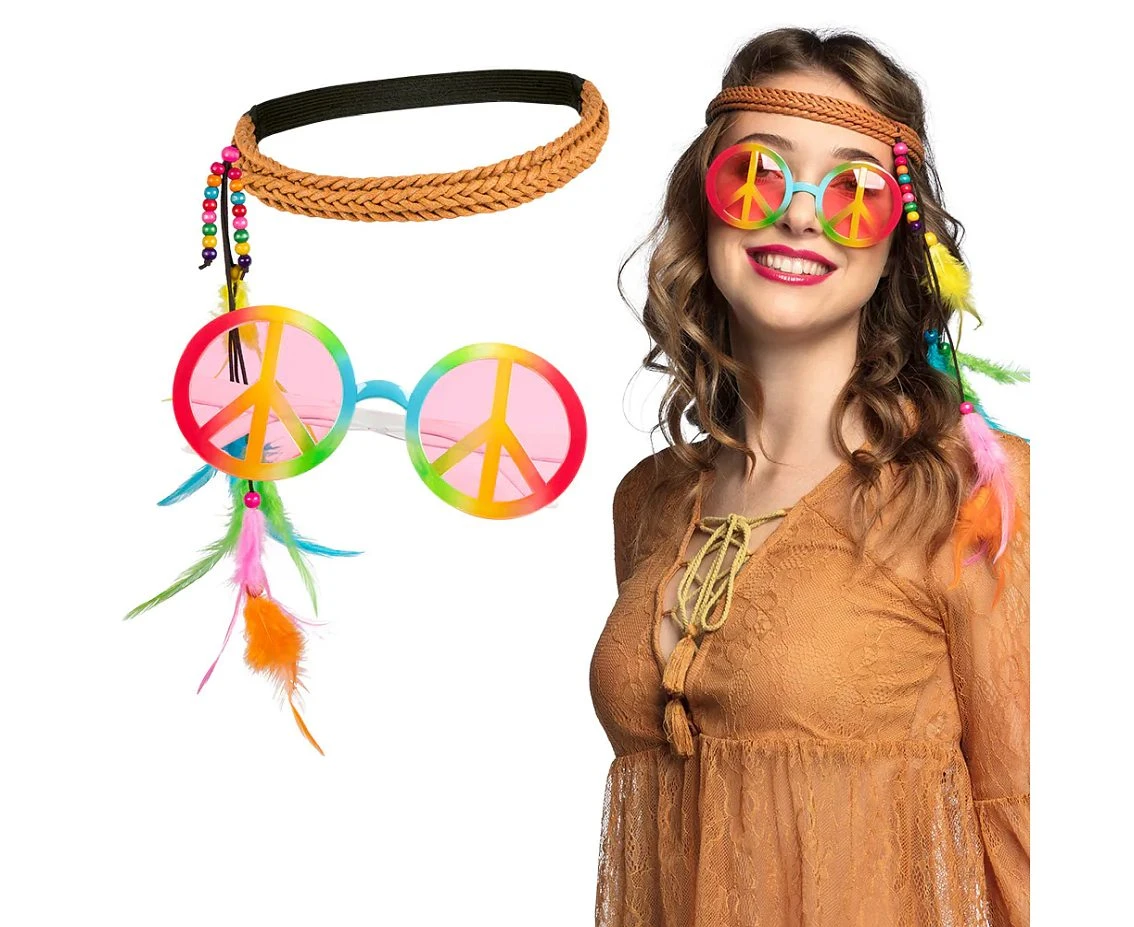 Set Hippie Bohemian (headband, glasses)