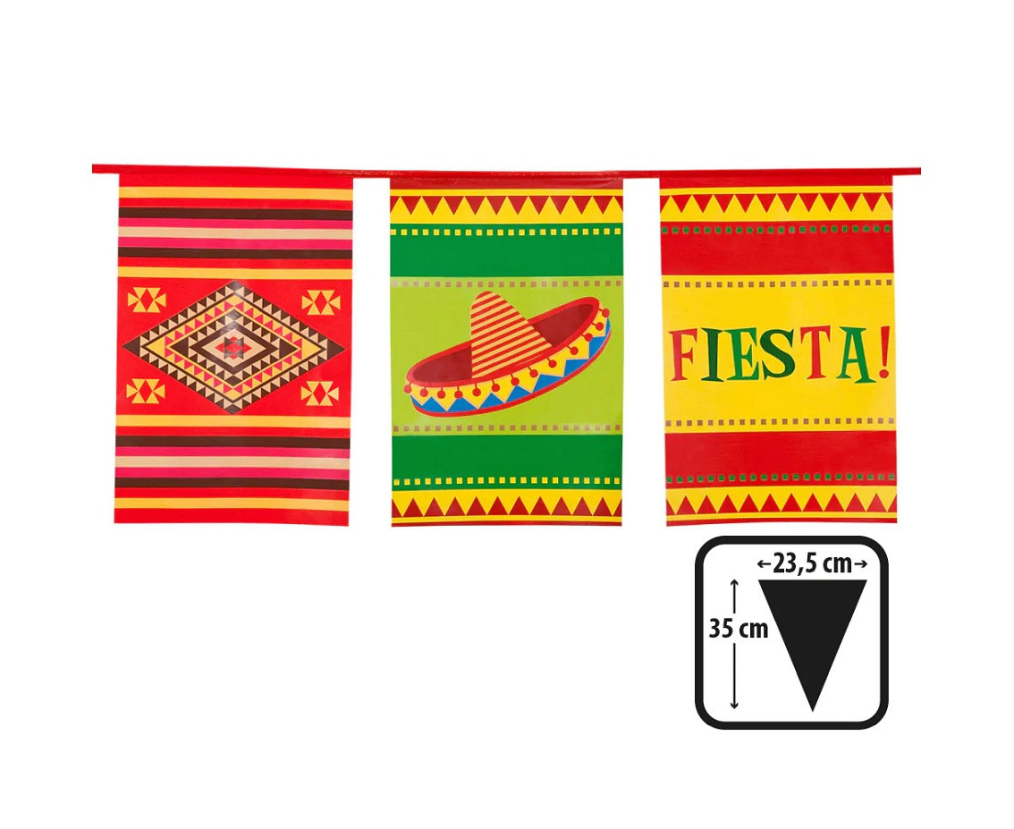 Garland paper Fiesta (35 x 23,5 x 10 m)
