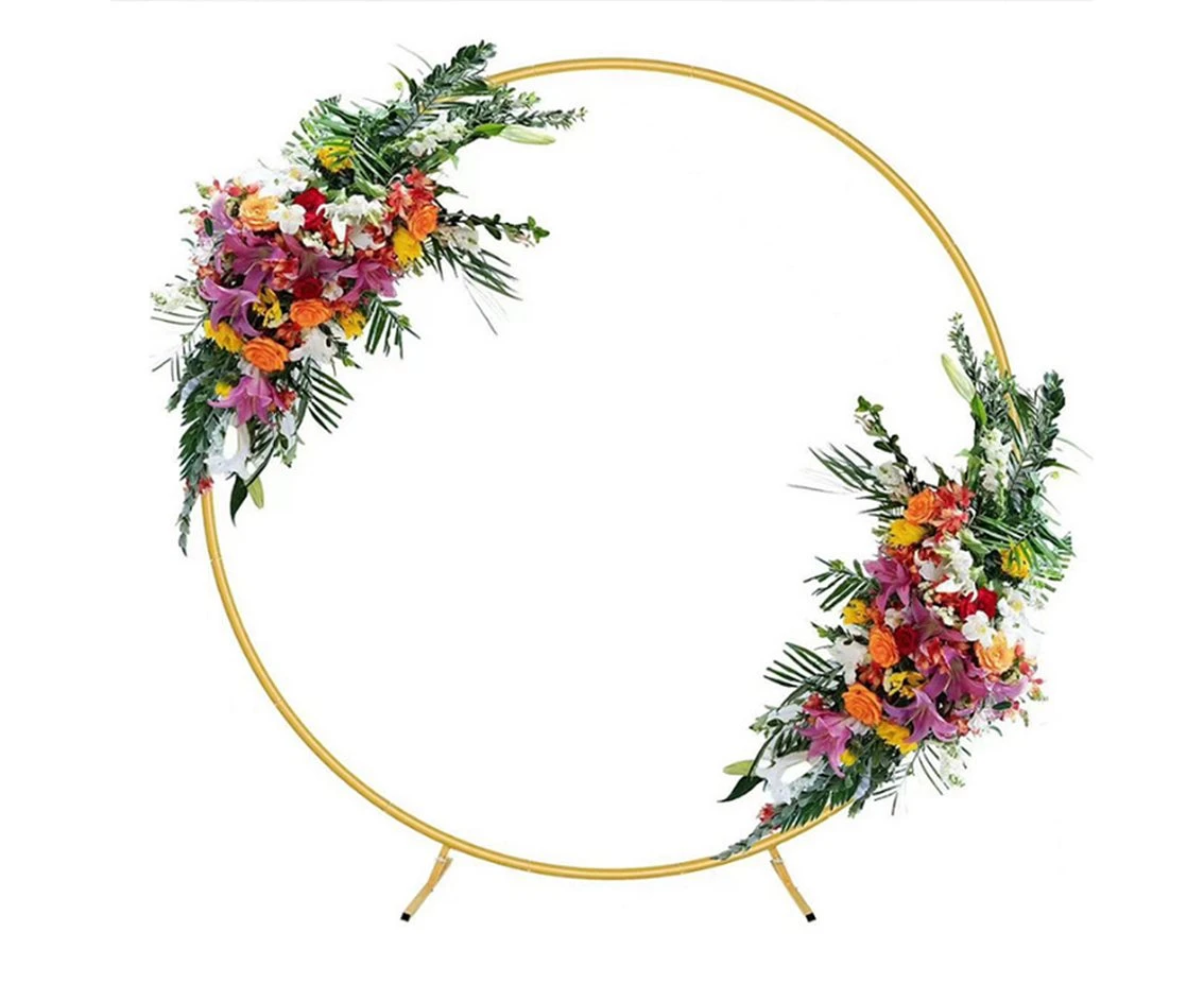 Round frame, gold, 150 cm