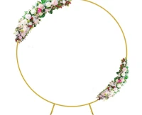 Round frame, gold, 180 cm