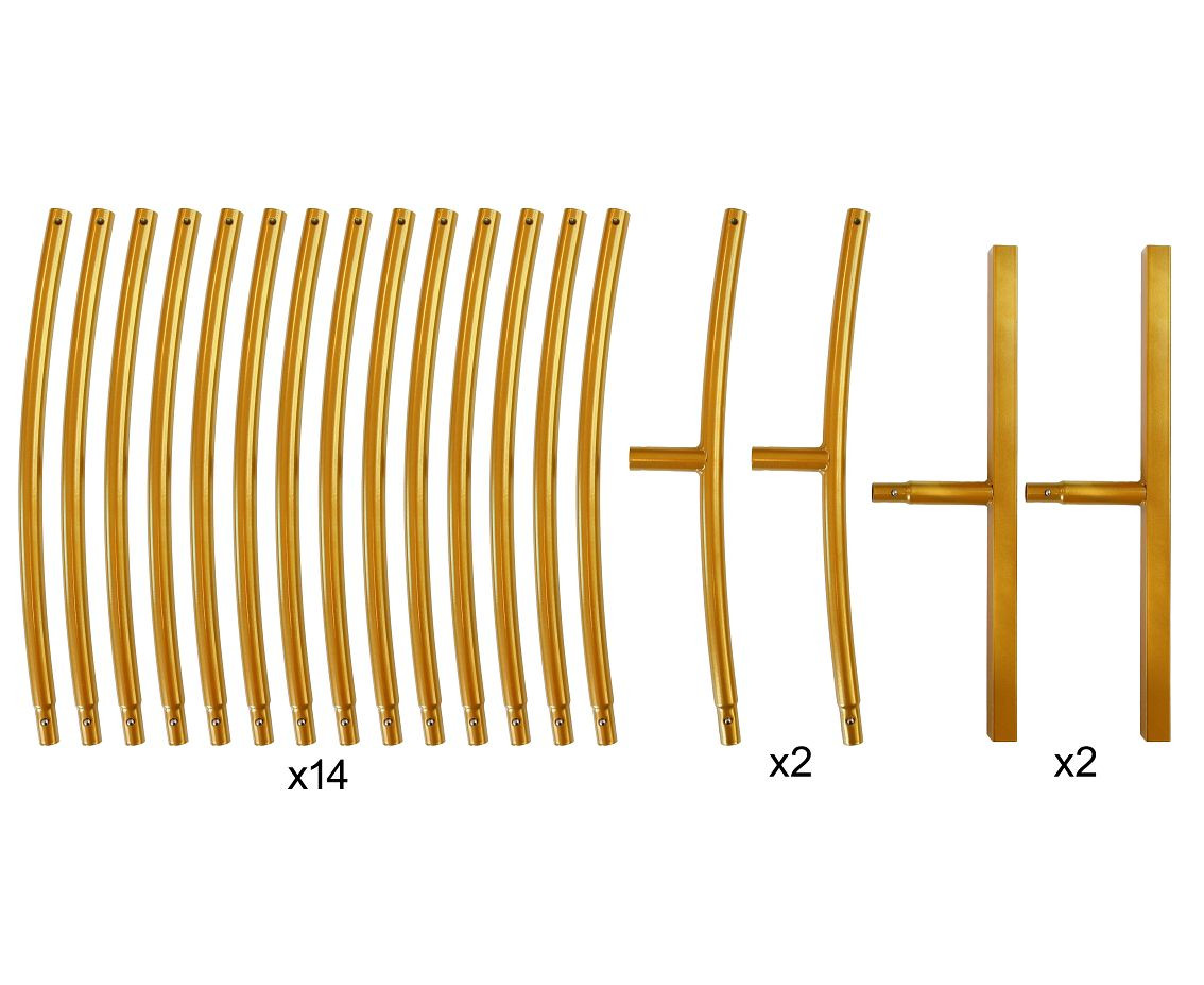 Round frame, gold, 200 cm