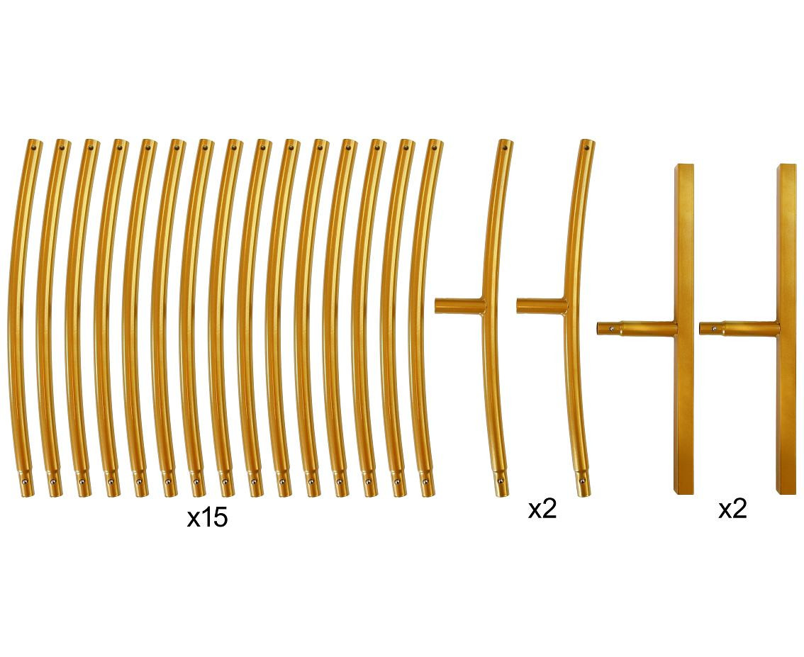 Round frame, gold, 220 cm