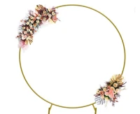 Round frame, gold, 220 cm